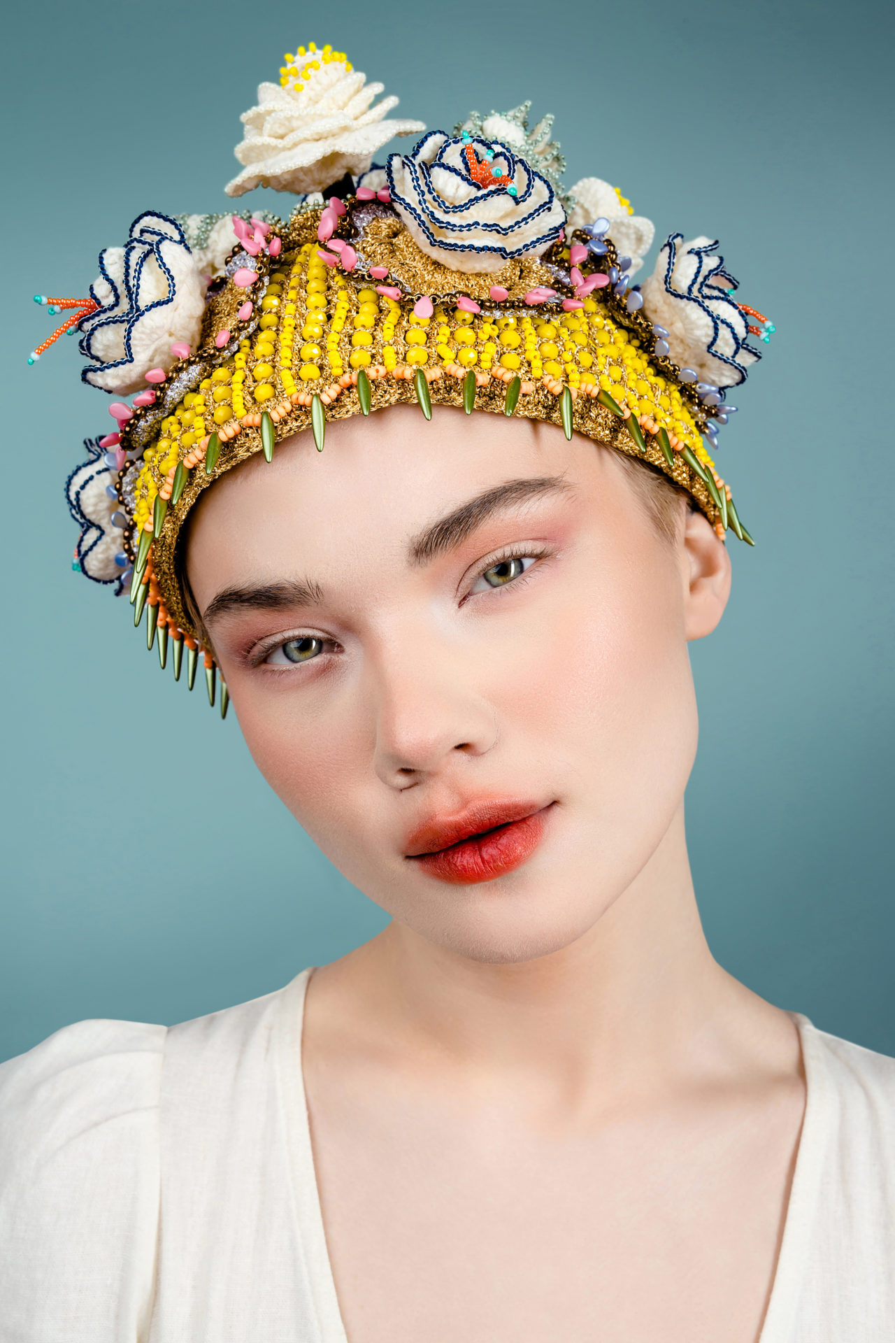 Cloche hats-flower cloche-headdress_rasaviljewelry-001